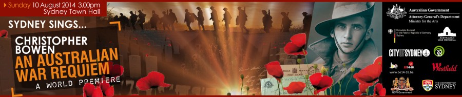 Australian War Requiem Banner with logos