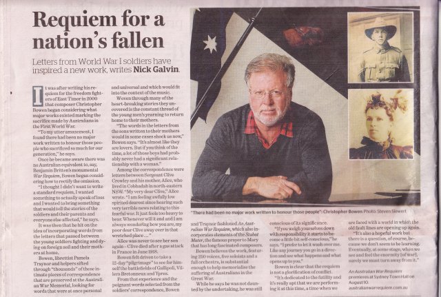 Sydney Morning Herald - 8 August 2014