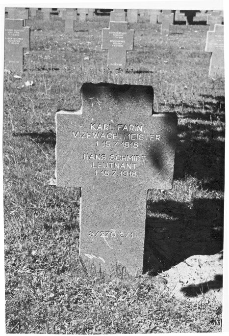 Hans Schmidt - grave - Belleau Military Cemetery